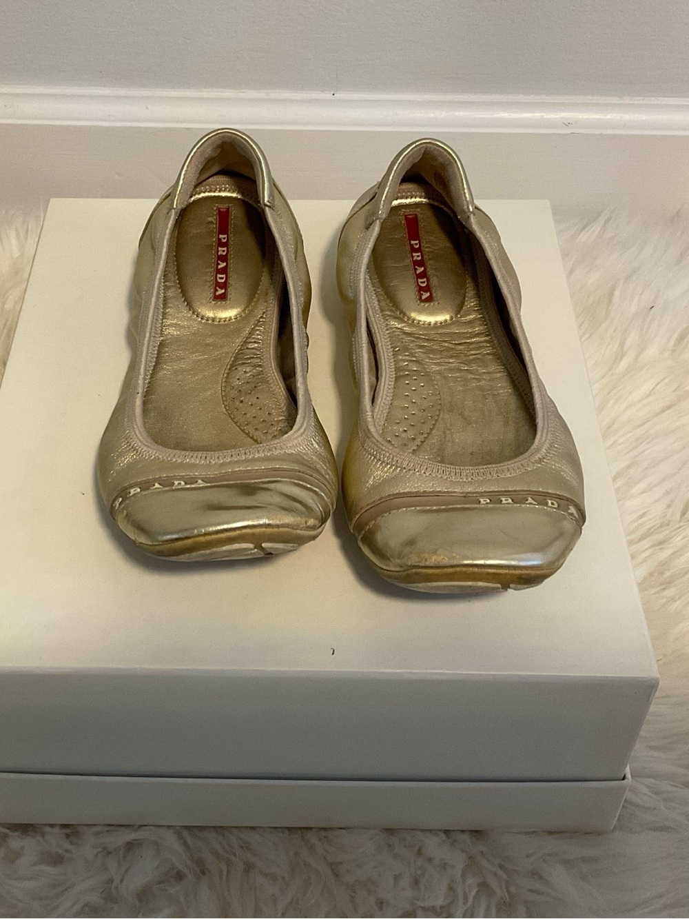 Prada Golf ballet flats, size 7.5 so cute and comfy!!!